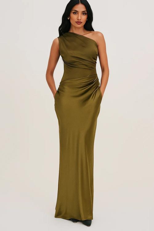 Women's Elegant Fitted Asymmetrical Dress