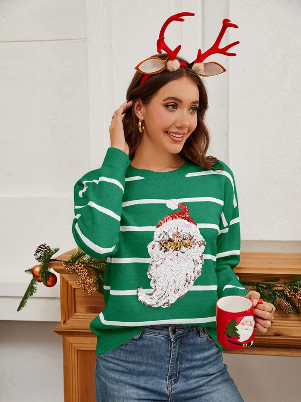 Glittery Xmas Sweater for Women