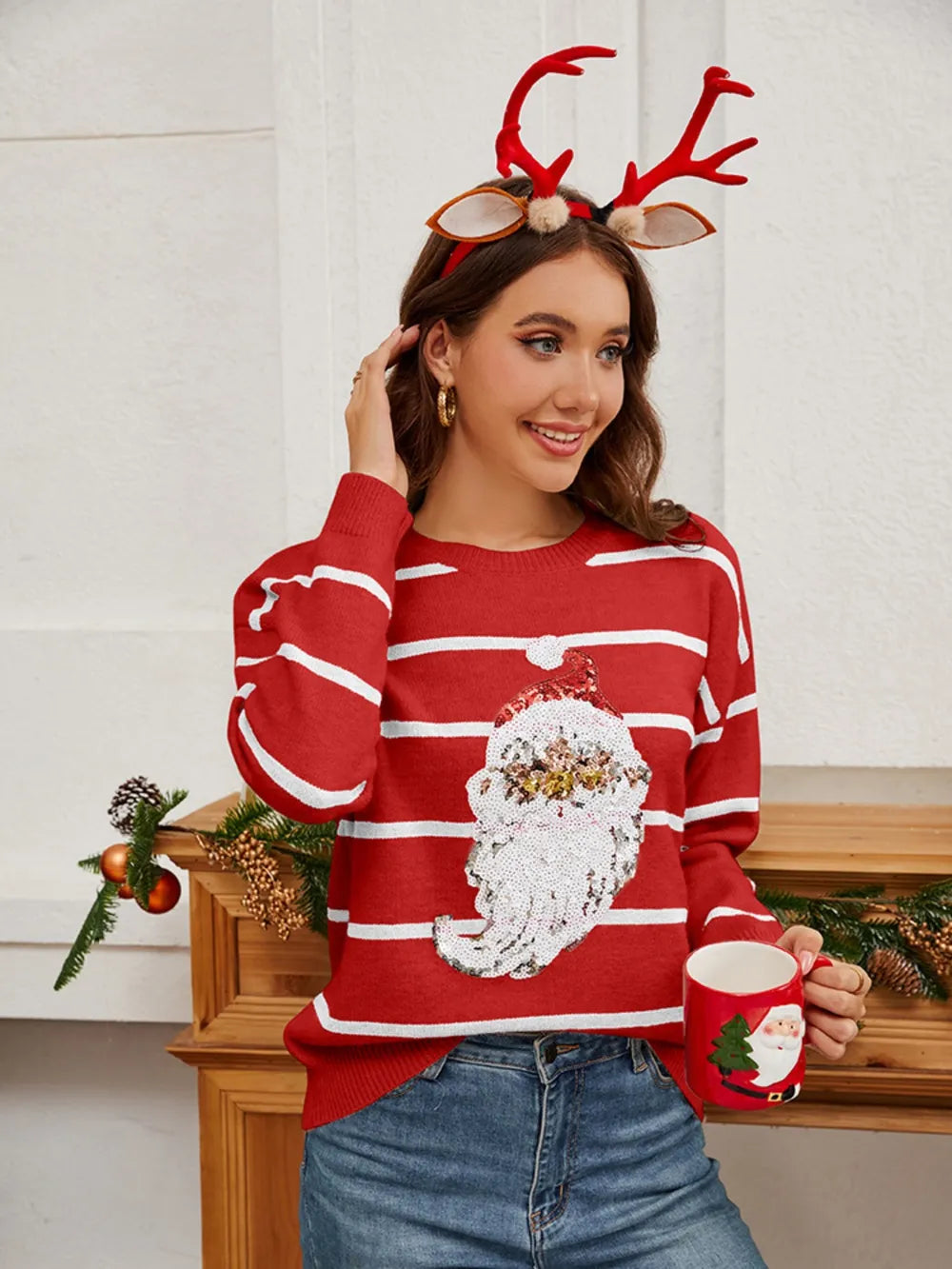 Glittery Xmas Sweater for Women