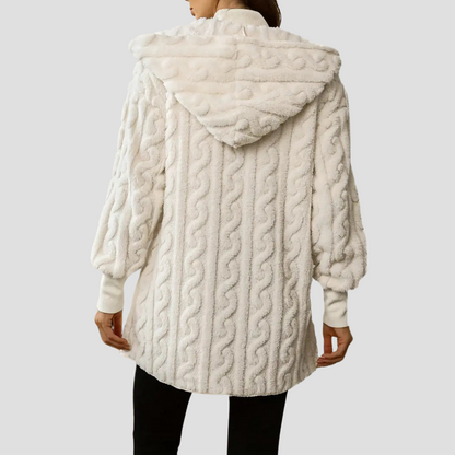 Ladies' Fuzzy Parka Coat Jacket