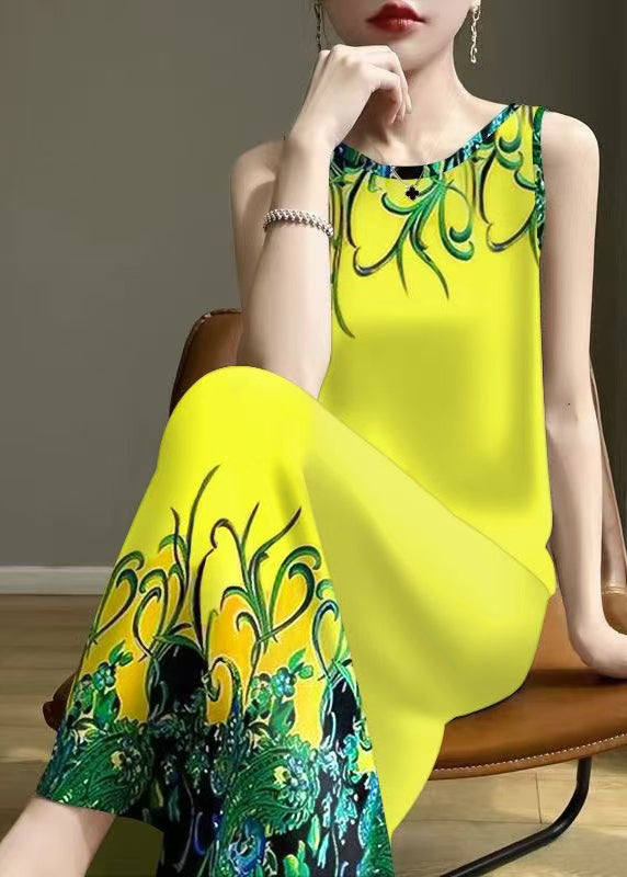 Women's Summer Dress Fluorescent Green Cotton Blend Lightweight - OutfitLondon