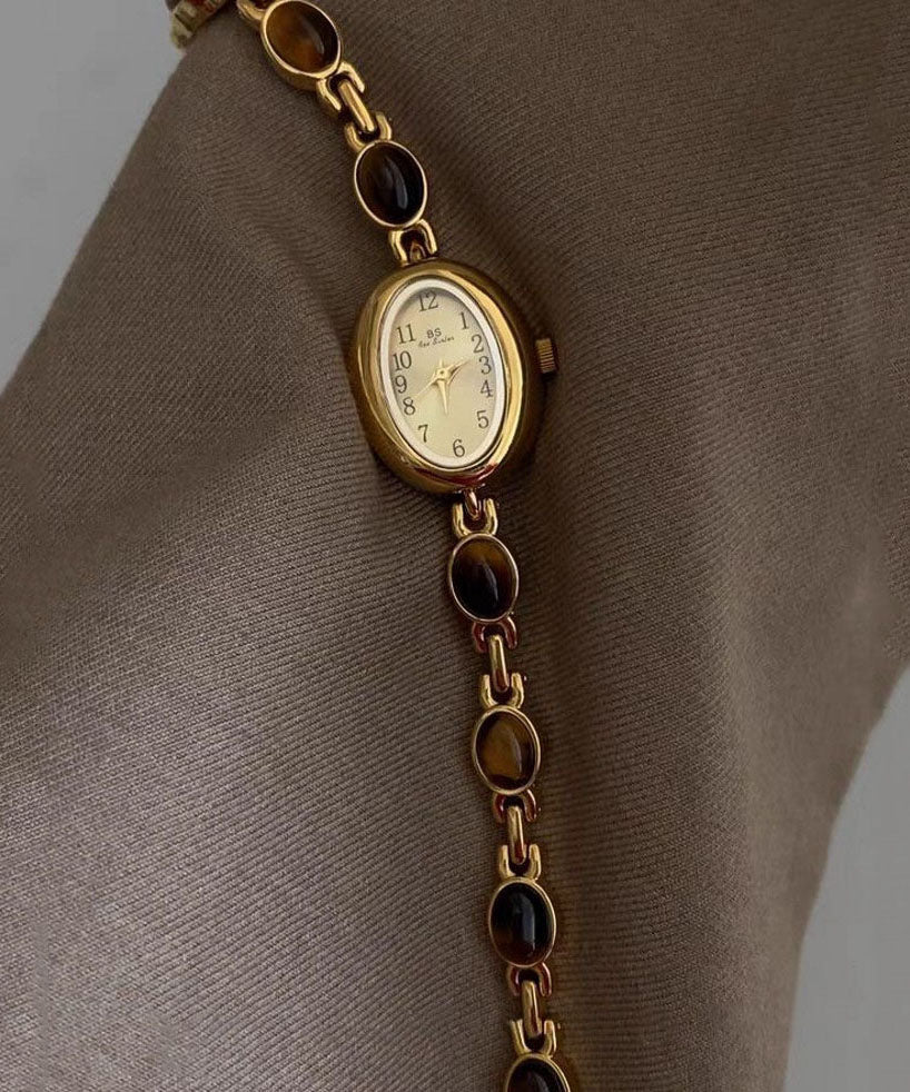 Women's Quartz Watch Tempered Glass Gold-Tone Alloy - OutfitLondon