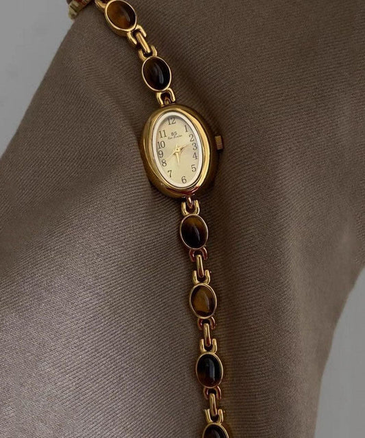 Women's Quartz Watch Tempered Glass Gold-Tone Alloy - OutfitLondon