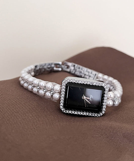 Women's Stainless Steel Watch Zircon Pearl Waterproof Elegant - OutfitLondon