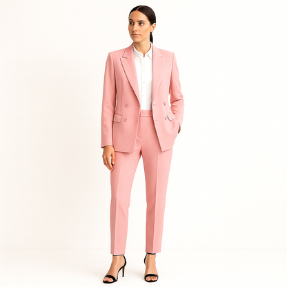 Classic Women's Two Piece Blazer Suit Set