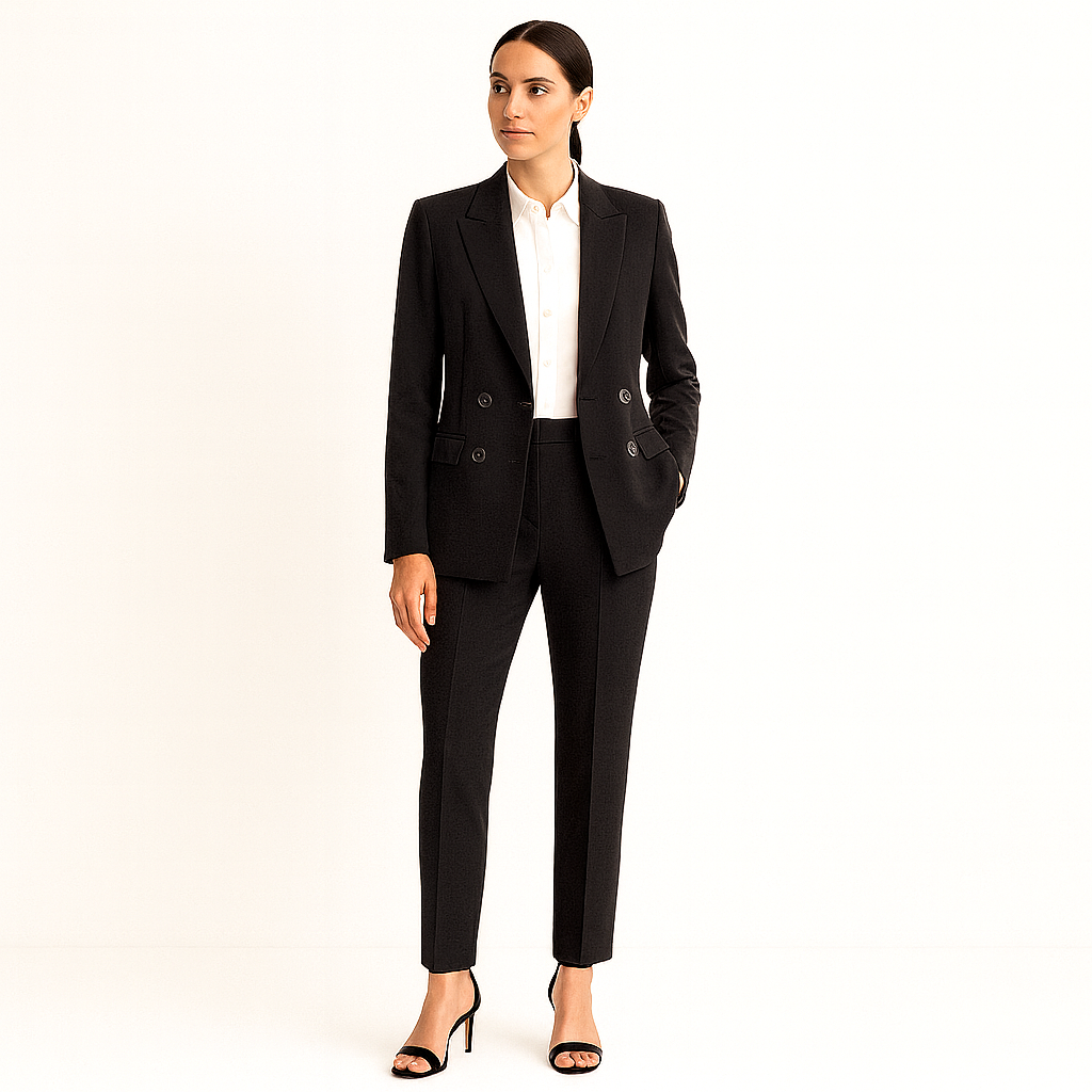 Classic Women's Two Piece Blazer Suit Set