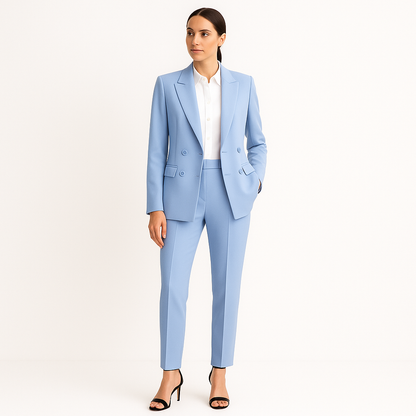 Classic Women's Two Piece Blazer Suit Set