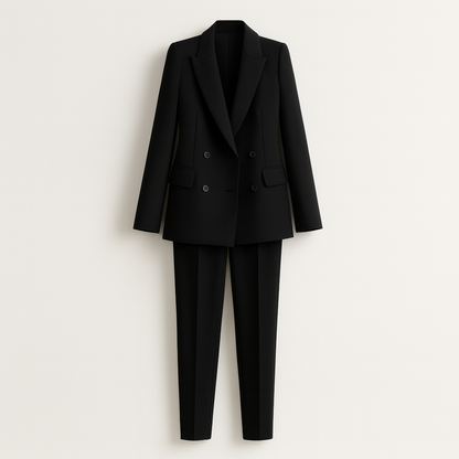 Classic Women's Two Piece Blazer Suit Set