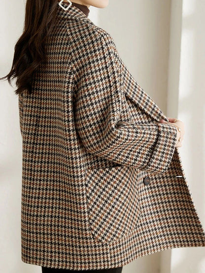 Classic Plaid Women's Coat