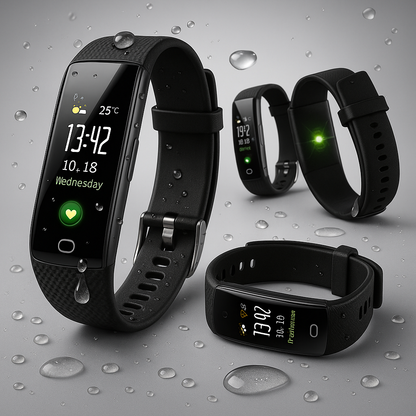 Waterproof Smart Fitness Watch with Soft Touch Band