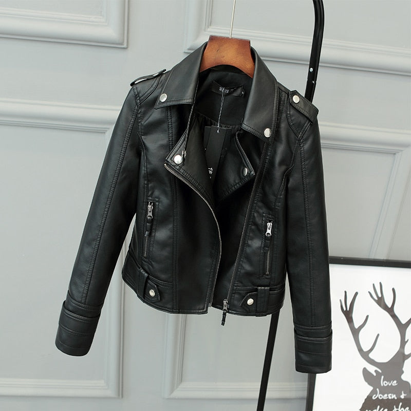 Vegan Leather and Suede Women's Jacket - OutfitLondon