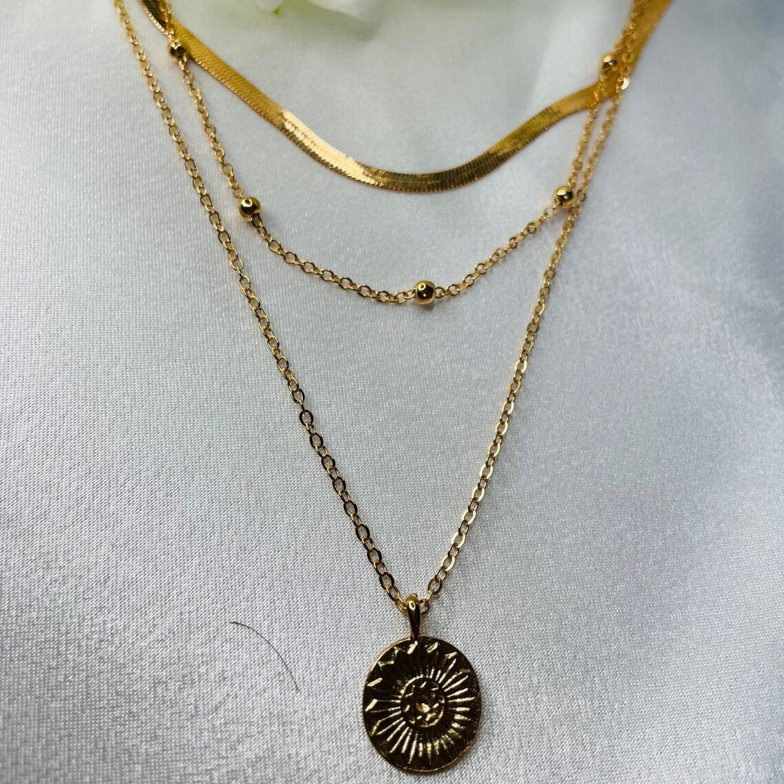 Women's 18k Gold Plated Layered Necklace