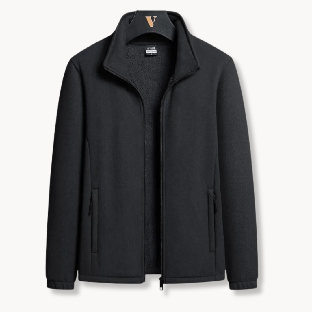 Soft Fleece Coat with Flexible Fit