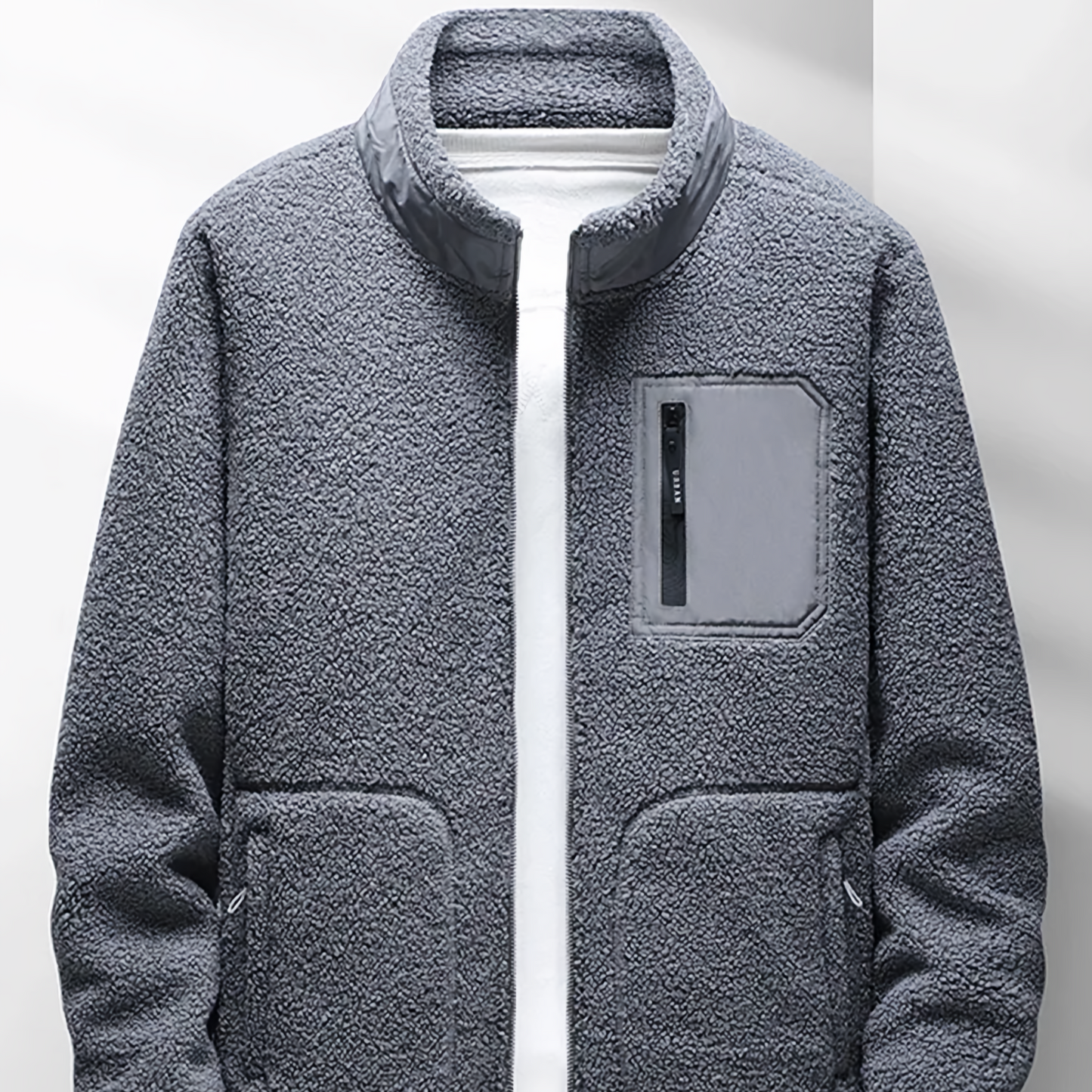 Warm Full Zip Fleece Hoodie Jacket
