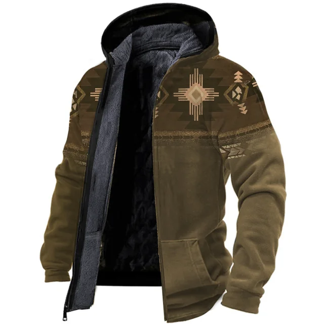 Men's Classic Fleece Coat - Cozy Retro Style