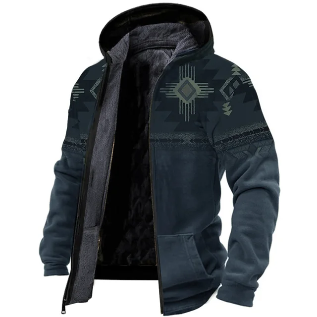 Men's Classic Fleece Coat - Cozy Retro Style
