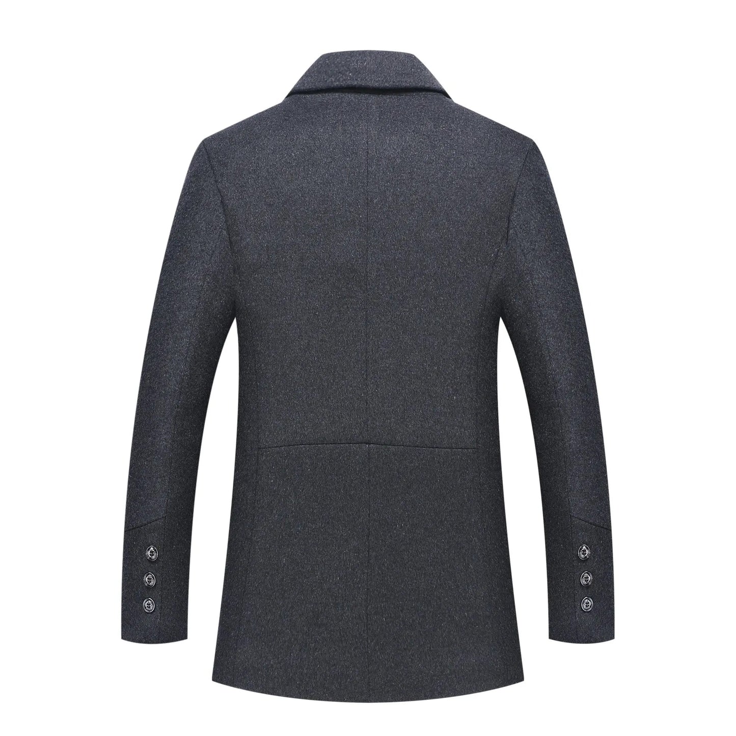 Warm Plaid Lined Mens Winter Coat