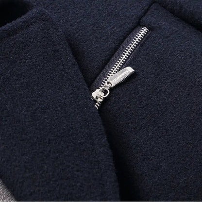 Warm Plaid Lined Mens Winter Coat