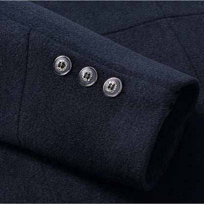 Warm Plaid Lined Mens Winter Coat