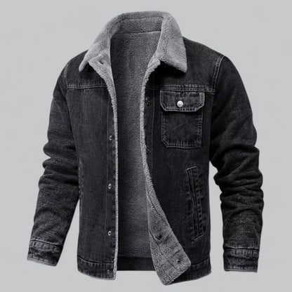 Warm Insulated Mens Jeans Jacket - OutfitLondon