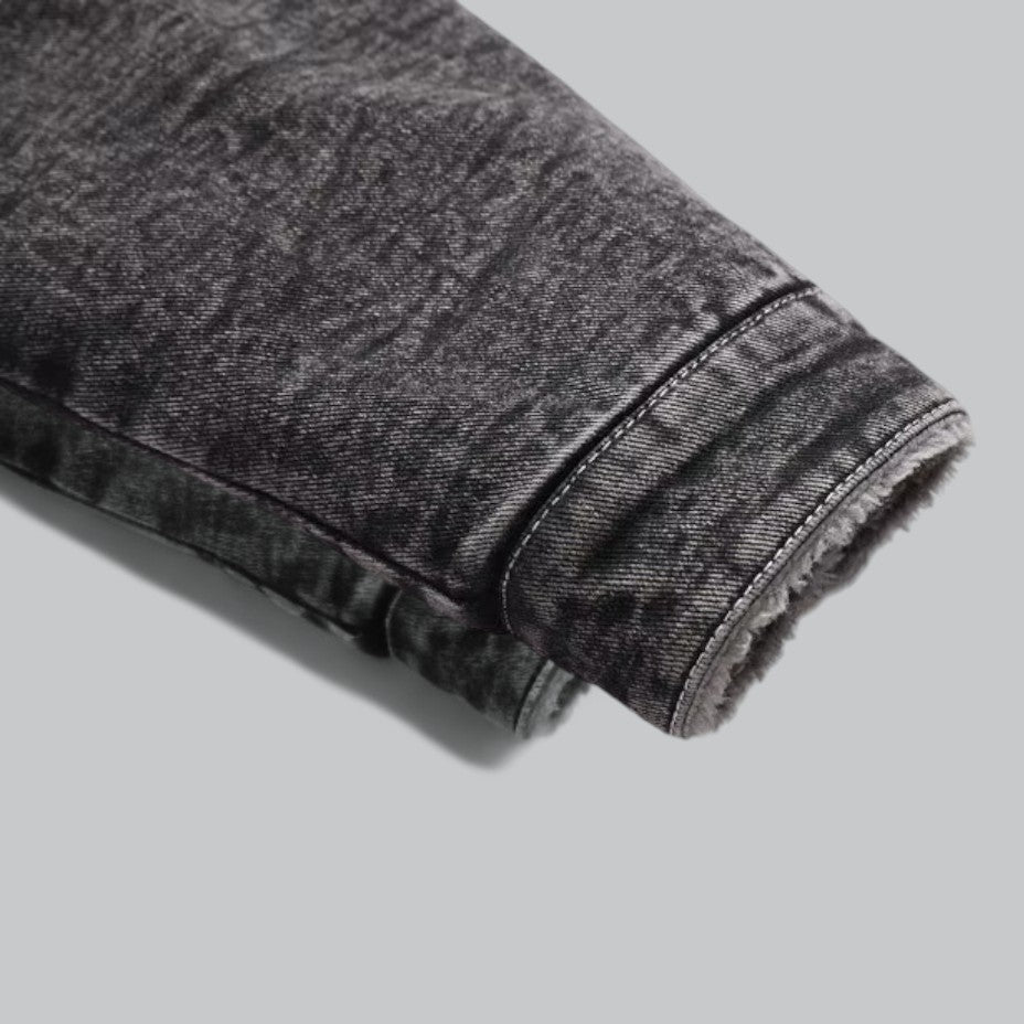 Warm Insulated Mens Jeans Jacket