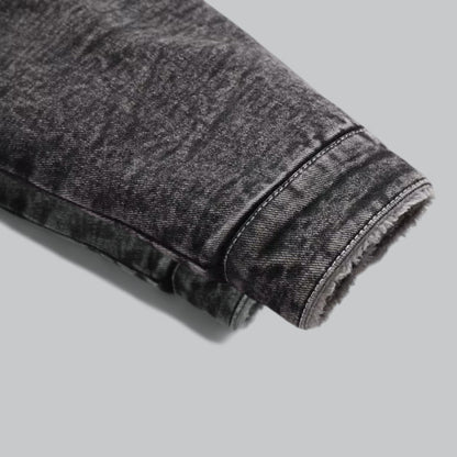 Warm Insulated Mens Jeans Jacket