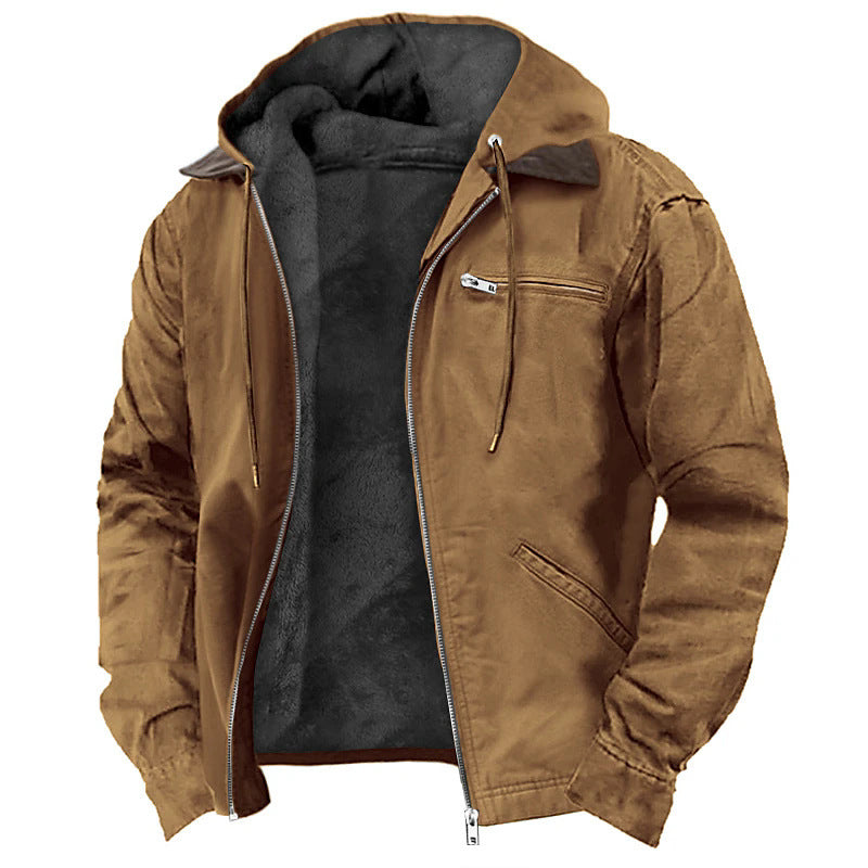 Warm Fleece Hoodie Jacket for Men