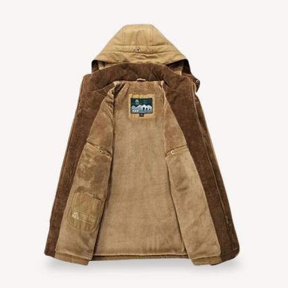Waterproof Men's Insulated Hooded Jacket