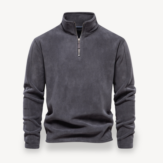 Men's Soft Warm Fleece Pullover Sweater - OutfitLondon