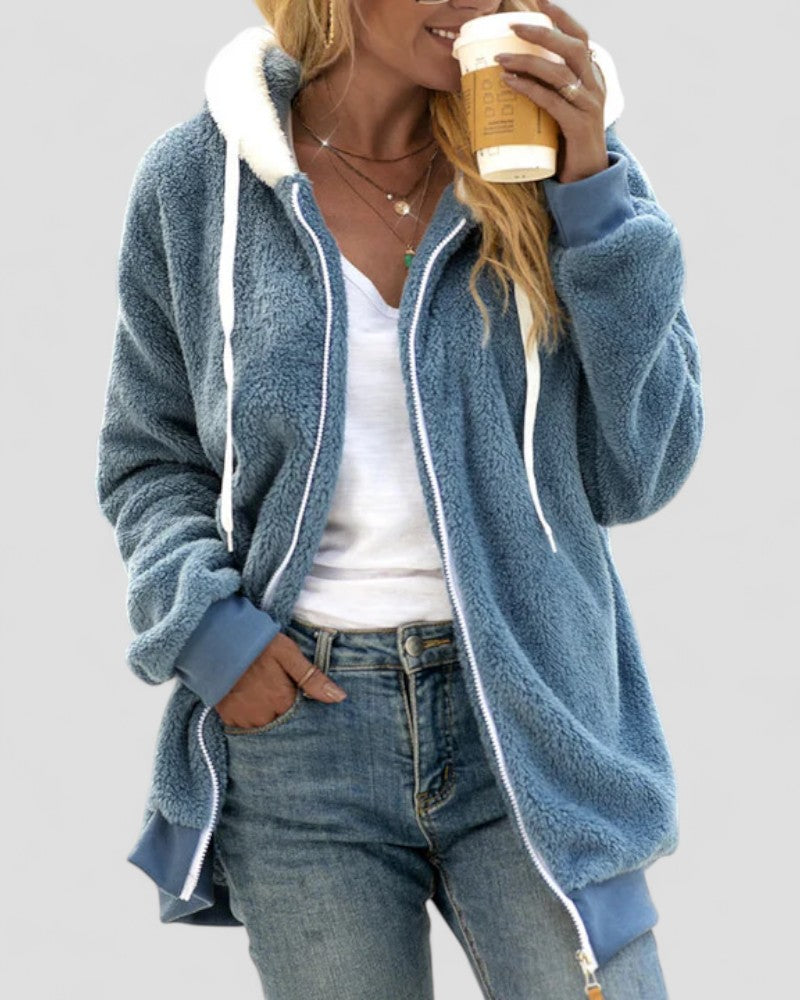 Ladies Synthetic Fur Parka Jacket