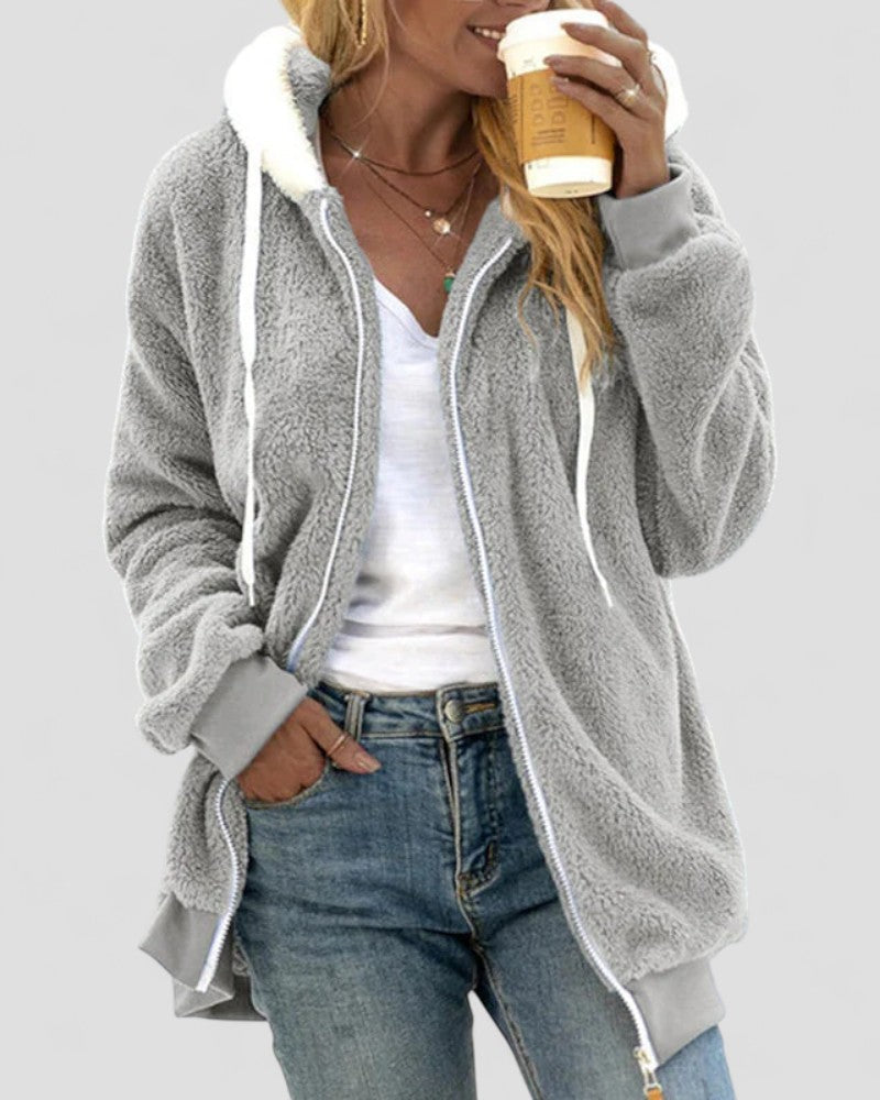 Ladies Synthetic Fur Parka Jacket