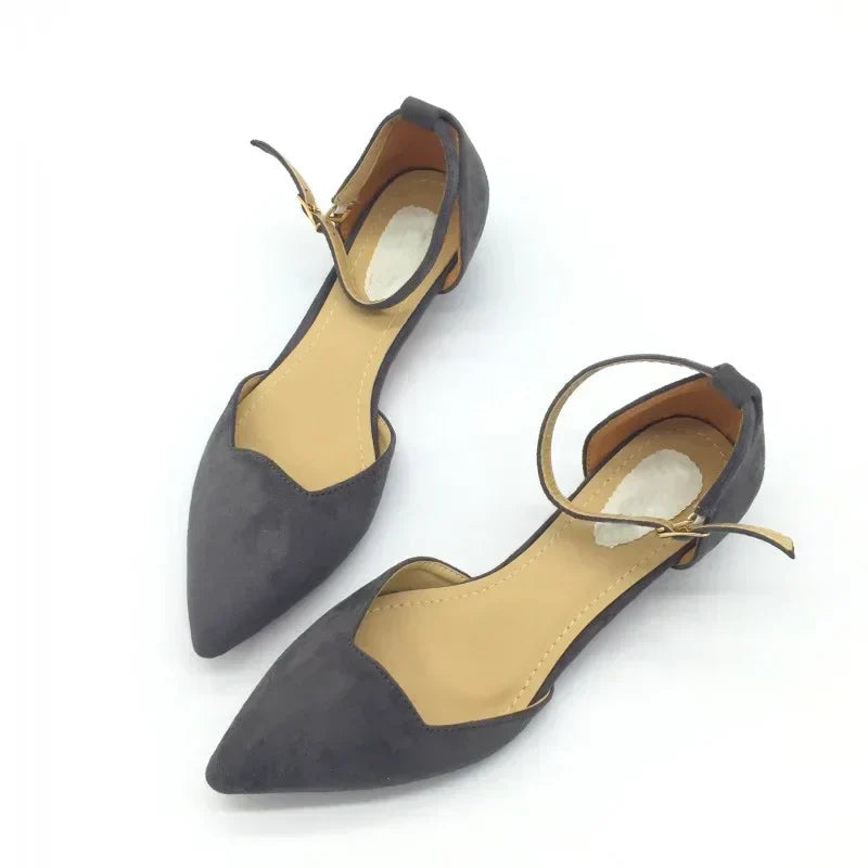 Stylish Black High Heels for Women with Fashion Buckle Strap - OutfitLondon