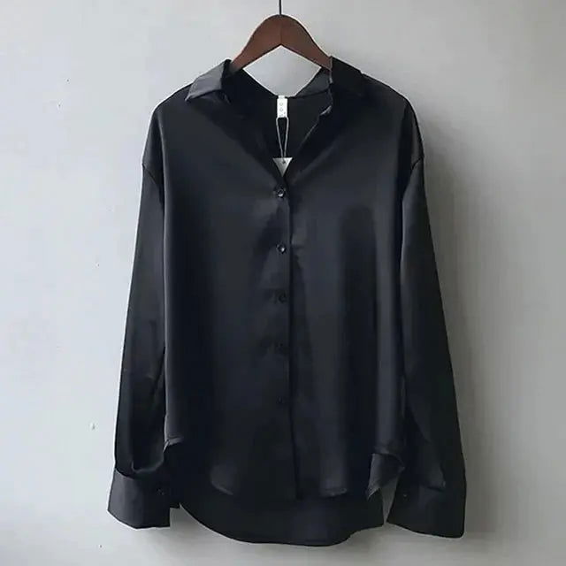Elegant Soft Long Sleeve Women's Blouse