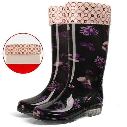Waterproof Insulated Floral Snow Boots for Women