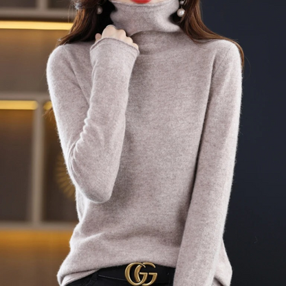 Soft Women's Casual Turtleneck Jumper