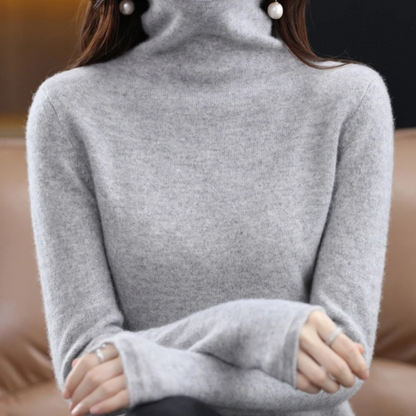 Soft Women's Casual Turtleneck Jumper