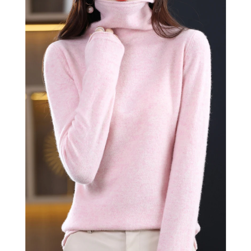 Soft Women's Casual Turtleneck Jumper