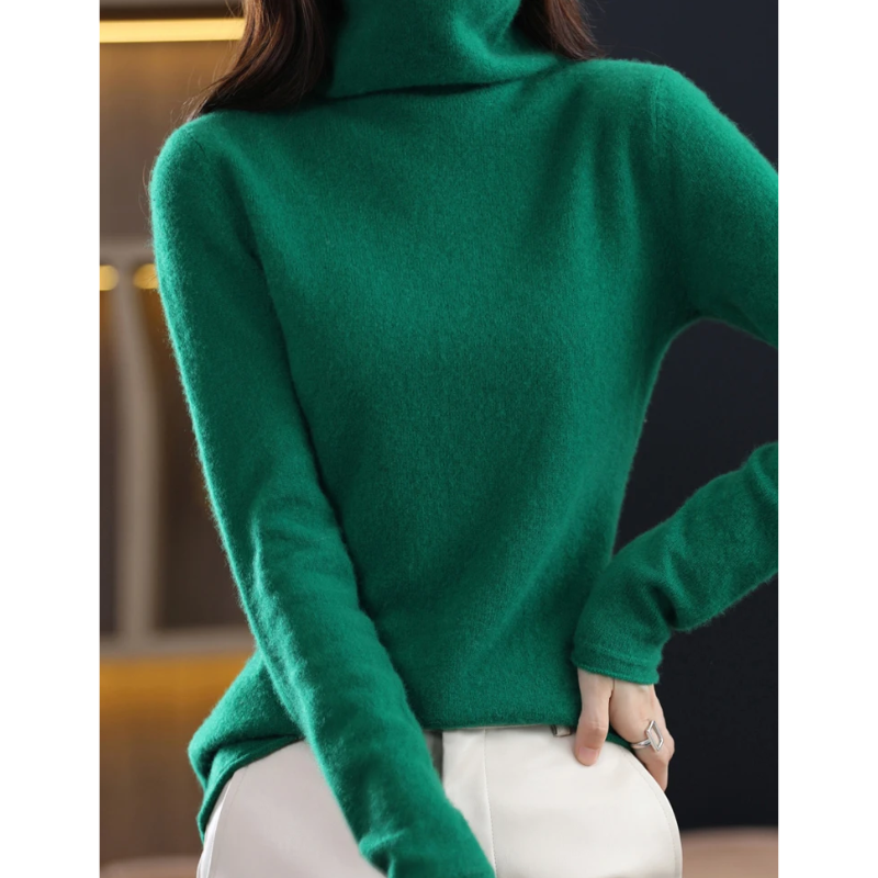 Soft Women's Casual Turtleneck Jumper