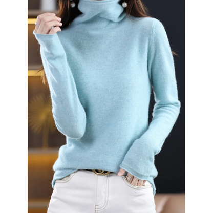 Soft Women's Casual Turtleneck Jumper