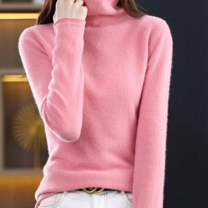 Soft Women's Casual Turtleneck Jumper