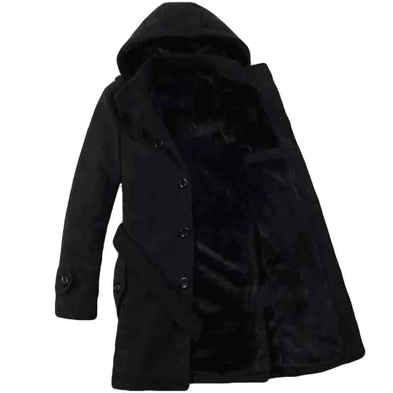 Waterproof Men's Hooded Trench Coat - OutfitLondon