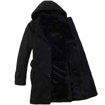 Waterproof Men's Hooded Trench Coat - OutfitLondon
