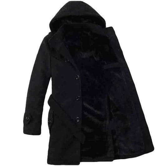 Waterproof Men's Hooded Trench Coat - OutfitLondon