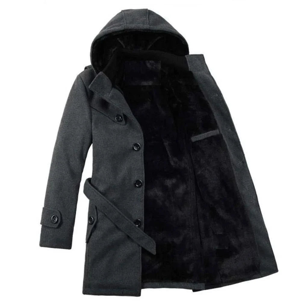 Waterproof Men's Hooded Trench Coat