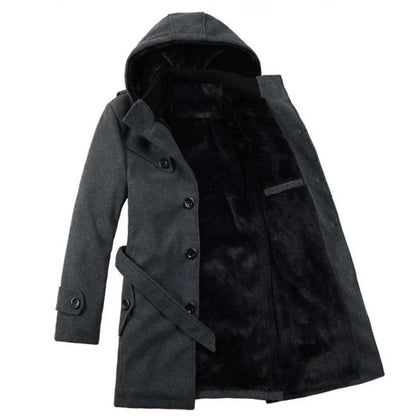 Waterproof Men's Hooded Trench Coat