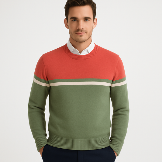 Simple Solid Crew Neck Pullover Sweater - OutfitLondon