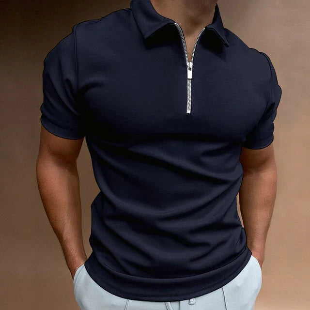 Frank Polo | Men’s Stylish Zip-Up Slim Fit Shirt