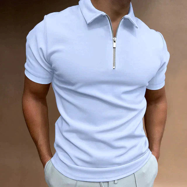 Frank Polo | Men’s Stylish Zip-Up Slim Fit Shirt