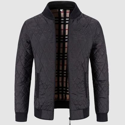 Warm Padded Quilted Bomber Jacket