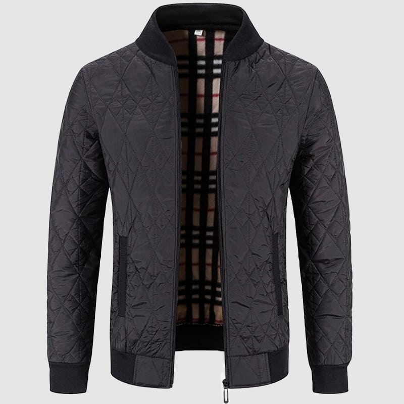 Warm Padded Zip Up Mens Bomber Jacket